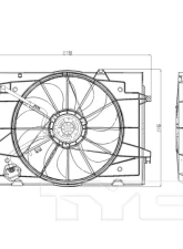 TYC Genera Dual Radiator and Condenser Fan Assembly                                     - 621030 - Image 2