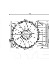 TYC Genera Dual Radiator and Condenser Fan Assembly                                     - 621050 - Image 2
