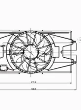 TYC Genera Dual Radiator and Condenser Fan Assembly                                     - 621100 - Image 3