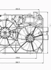 TYC Genera Dual Radiator and Condenser Fan Assembly Lexus RX330 2004-2006                                     - 621110 - Image 3