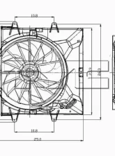 TYC Genera Dual Radiator and Condenser Fan Assembly Jeep Grand Cherokee 2004 4.0L 6-Cyl                                     - 621130 - Image 3