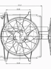 TYC Genera Dual Radiator and Condenser Fan Assembly Jeep Liberty 2004-2007                                     - 621140 - Image 2