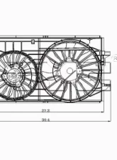 TYC Genera Dual Radiator and Condenser Fan Assembly                                     - 621150 - Image 3