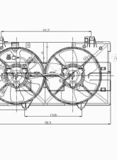 TYC Genera Dual Radiator and Condenser Fan Assembly                                     - 621180 - Image 3