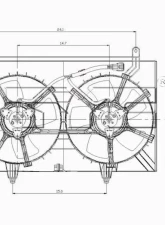TYC Genera Dual Radiator and Condenser Fan Assembly Infiniti FX Series 2003-2008                                     - 621210 - Image 4