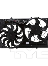 TYC Genera Dual Radiator and Condenser Fan Assembly Ford Focus 2003-2004 2.0L 4-Cyl                                     - 621230 - Image 2
