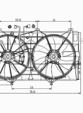TYC Genera Dual Radiator and Condenser Fan Assembly                                     - 621300 - Image 6