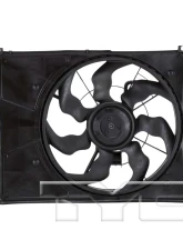 TYC Genera Dual Radiator and Condenser Fan Assembly Hyundai Sonata 2006-2008 3.3L V6                                     - 621340 - Image 3