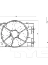 TYC Genera Dual Radiator and Condenser Fan Assembly                                     - 621400 - Image 2