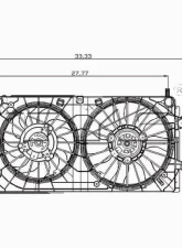 TYC Genera Dual Radiator and Condenser Fan Assembly                                     - 621420 - Image 3