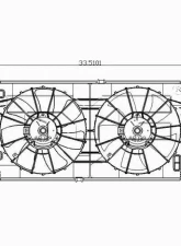 TYC Genera Dual Radiator and Condenser Fan Assembly                                     - 621440 - Image 3