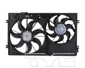TYC Genera Dual Radiator and Condenser Fan Assembly Volkswagen 2.5L 5-Cyl