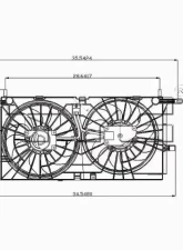 TYC Genera Dual Radiator and Condenser Fan Assembly                                     - 621530 - Image 2