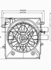 TYC Genera Dual Radiator and Condenser Fan Assembly                                     - 621540 - Image 3
