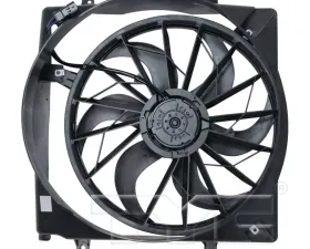 TYC Genera Dual Radiator and Condenser Fan Assembly Jeep Liberty 2005 3.7L V6