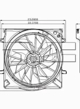 TYC Genera Dual Radiator and Condenser Fan Assembly Jeep Liberty 2005 3.7L V6                                     - 621560 - Image 3