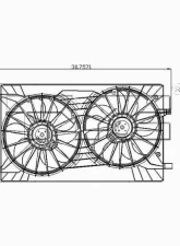 TYC Genera Dual Radiator and Condenser Fan Assembly                                     - 621570 - Image 3