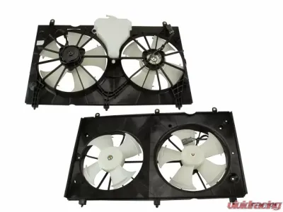 TYC Genera Dual Radiator and Condenser Fan Assembly Honda Accord 2003-2007 2.4L 4-Cyl - 621580