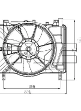TYC Genera Dual Radiator and Condenser Fan Assembly                                     - 621620 - Image 2
