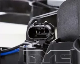 TYC Genera Dual Radiator and Condenser Fan Assembly Mitsubishi Galant 2004-2008 2.4L 4-Cyl