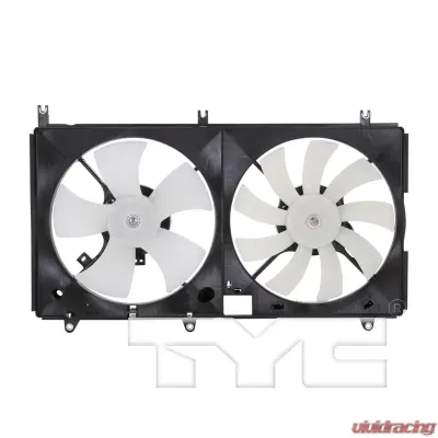 TYC Genera Dual Radiator and Condenser Fan Assembly Mitsubishi Galant 2004-2008 2.4L 4-Cyl - 621650