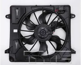 TYC Genera Dual Radiator and Condenser Fan Assembly Jeep Wrangler 2007-2011