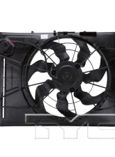 TYC Genera Dual Radiator and Condenser Fan Assembly Hyundai Elantra 2007-2010 Automatic                                     - 621710 - Image 4