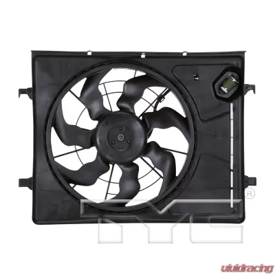TYC Genera Dual Radiator and Condenser Fan Assembly Hyundai Elantra 2007-2010 Automatic - 621710