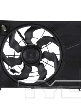 TYC Genera Dual Radiator and Condenser Fan Assembly Kia Optima 2006-2010 2.4L 4-Cyl                                     - 621720 - Image 3