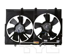 TYC Genera Dual Radiator and Condenser Fan Assembly Mitsubishi Outlander 2003-2006