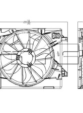 TYC Genera Dual Radiator and Condenser Fan Assembly                                     - 621860 - Image 3