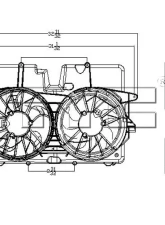 TYC Genera Dual Radiator and Condenser Fan Assembly                                     - 621920 - Image 3