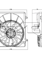 TYC Genera Dual Radiator and Condenser Fan Assembly Jeep Liberty 2008-2012                                     - 621940 - Image 3