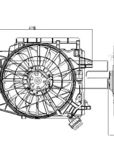 TYC Genera Dual Radiator and Condenser Fan Assembly                                     - 621950 - Image 3