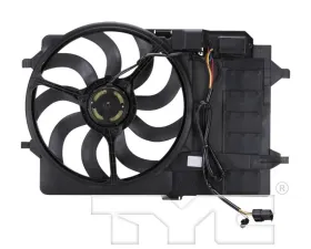 TYC Genera Dual Radiator and Condenser Fan Assembly Mini Cooper 2002-2003