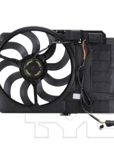 TYC Genera Dual Radiator and Condenser Fan Assembly Mini Cooper 2002-2003                                     - 621980 - Image 4