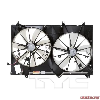 TYC Genera Dual Radiator and Condenser Fan Assembly Toyota Highlander 2008-2013 3.5L V6 - 622010