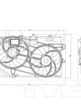 TYC Genera Dual Radiator and Condenser Fan Assembly                                     - 622030 - Image 2
