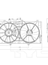 TYC Genera Dual Radiator and Condenser Fan Assembly                                     - 622050 - Image 2