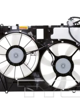 TYC Genera Dual Radiator and Condenser Fan Assembly Toyota Sienna 2007-2010 3.5L V6                                     - 622080 - Image 4