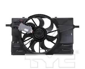 TYC Genera Dual Radiator and Condenser Fan Assembly Volvo