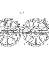TYC Genera Dual Radiator and Condenser Fan Assembly Nissan                                     - 622110 - Image 5