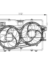 TYC Genera Dual Radiator and Condenser Fan Assembly                                     - 622120 - Image 3