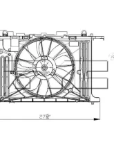 TYC Genera Dual Radiator and Condenser Fan Assembly                                     - 622130 - Image 2