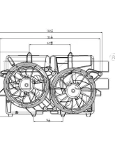 TYC Genera Dual Radiator and Condenser Fan Assembly                                     - 622180 - Image 3
