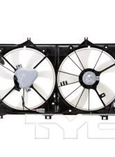 TYC Genera Dual Radiator and Condenser Fan Assembly Toyota Camry 2007-2009 2.4L 4-Cyl                                     - 622200 - Image 2