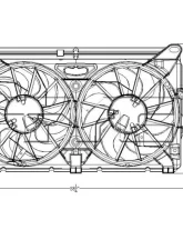 TYC Genera Dual Radiator and Condenser Fan Assembly                                     - 622210 - Image 3
