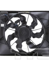 TYC Genera Dual Radiator and Condenser Fan Assembly Kia Soul 2010-2011 1.6L 4-Cyl                                     - 622240 - Image 4