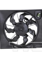 TYC Genera Dual Radiator and Condenser Fan Assembly Kia Soul 2010-2011 1.6L 4-Cyl                                     - 622240 - Image 3
