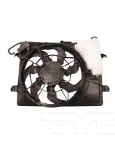 TYC Genera Dual Radiator and Condenser Fan Assembly Kia Forte 2010-2013 Automatic                                     - 622280 - Image 4